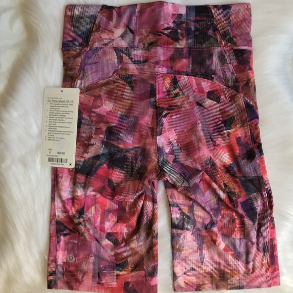 NWT lululemon On pace shorts sun dazed multi pink - Picture 4 of 7